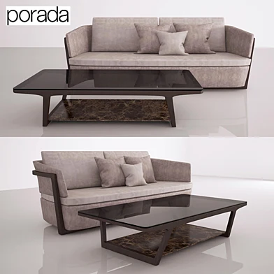 Диван Porada Arena Sofa 224 и столик Script 150