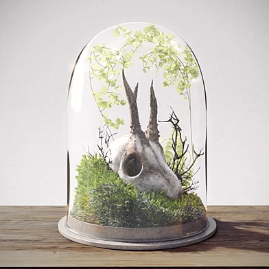 Skull in Flask