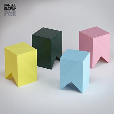 KIMIDORI 45 STOOL / SIDE TABLE (COLOURS) by Daniel Becker