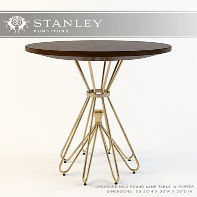 Stanley_Crestaire-Milo Round Lamp Table