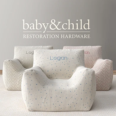 RH/ NURSERY CANVAS BEAN BAG CHAIR COVER