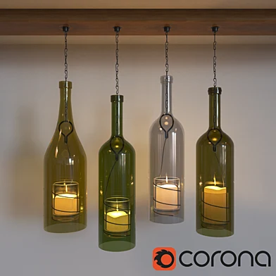 bottles with candles