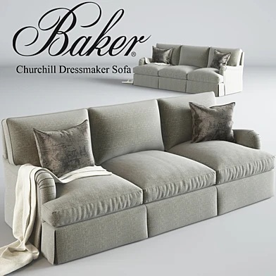 Baker_Churchill Dressmaker Sofa No. 6122S