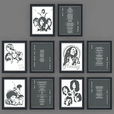 Rock Stars letters and pictures (PART01)