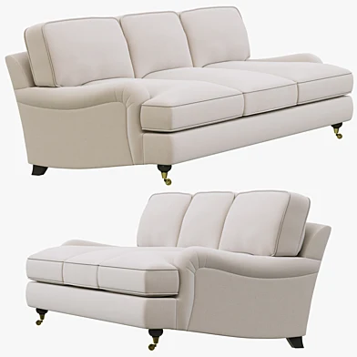 Restoration Hardware English Roll Arm Upholstered Sofa