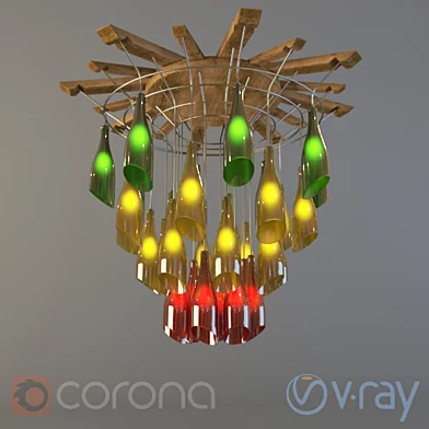 Люстра из бутылок