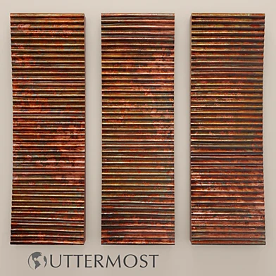 Uttermost Adara Copper Wall Art - Set, медь, медный, патина, ржавчина, лофт, декор, настенный декор, картина, металлический, панно, ржавчина, современное искусство, арт