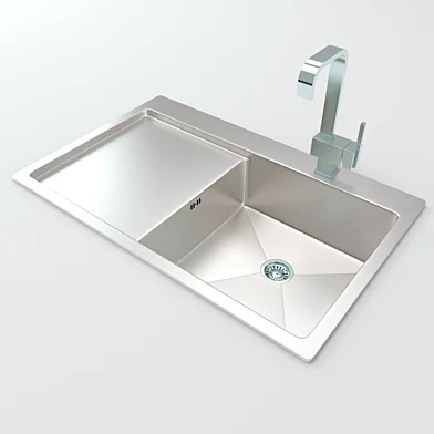Chrome Kitchen Sink