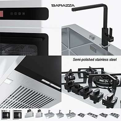 BARAZZA COLLECTIONS UNIQUE ( Semi-polished stainless steel )