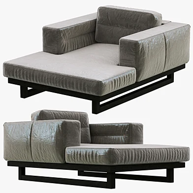 Restoration Hardware Durrell Leather Chaise