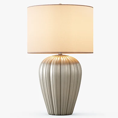 Gray Brown Ceramic Table Lamp
