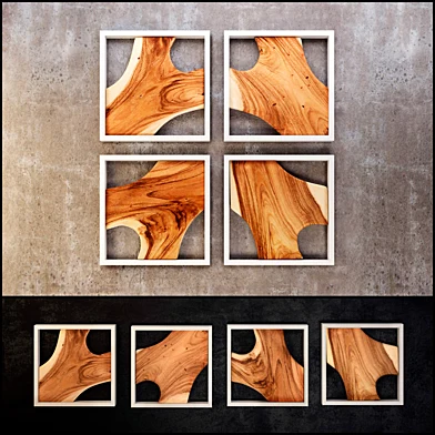 Framed Slab Wall Tiles (Set of 4)