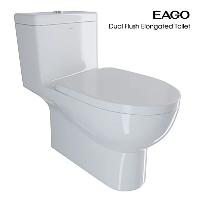 EAGO Dual Flush Elongated Toilet