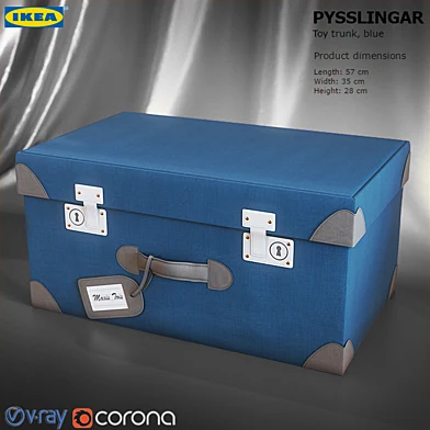 IKEA PYSSLINGAR Toy trunk