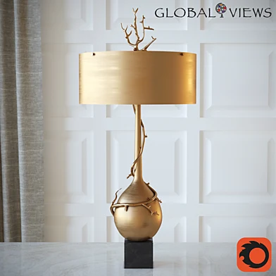 Twig Bulb Lamp-Brass