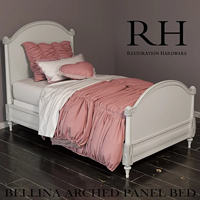 RH BELLINA ARCHED PANEL BED