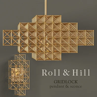 Люстра Roll&Hill Gridlock pendant & sconce