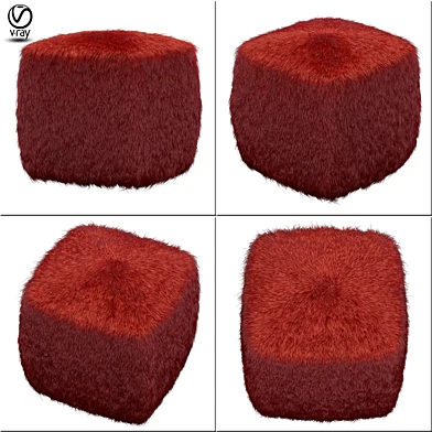 Galaxy red pouf