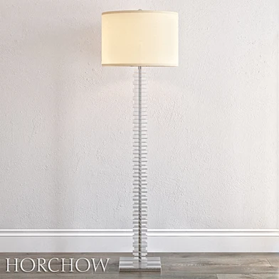 Stacked lucite floor lamp