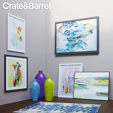 Crate&Barrel decor set 1