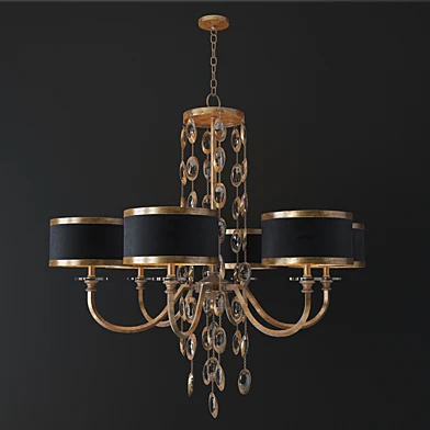 Black Tie 6 Light Chandelier