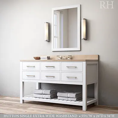 HUTTON SINGLE EXTRA-WIDE WASHSTAND
