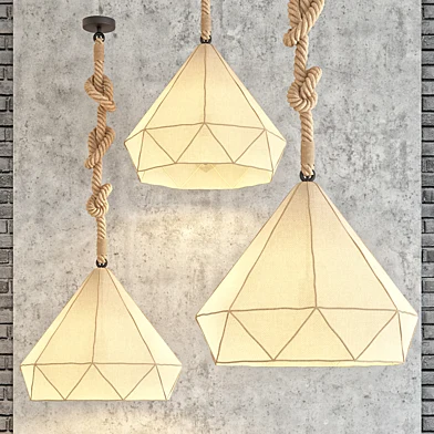 Poly rope chandelier