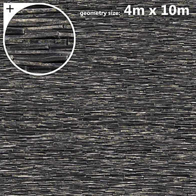 Slate Stone Wall 4x10m
