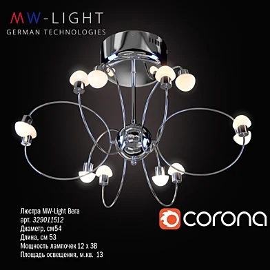 Потолочная люстра MW light Вега 329011512