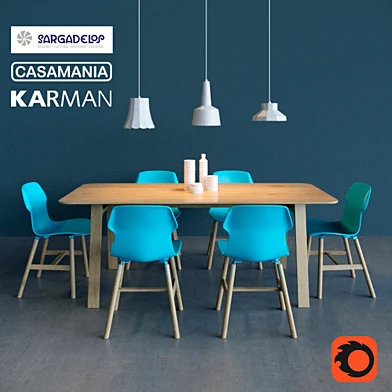 Table and chair by Casamania