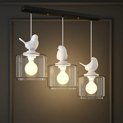 Pendant lamp provence bird pendant angle 3