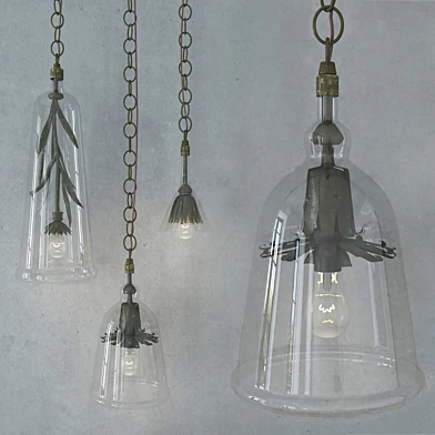 Iron Petals Pendant Lamps