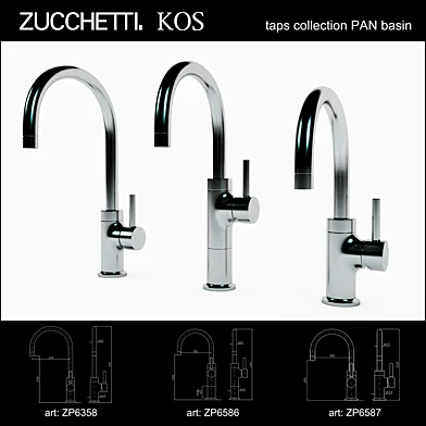 Zucchetti. KOS basin taps collection PAN