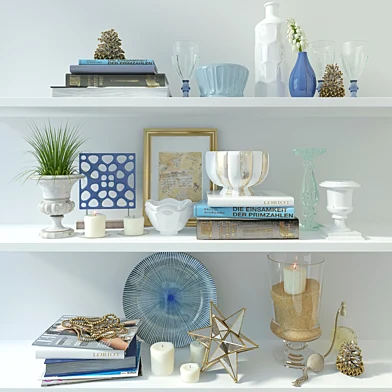 Blue Decor Set