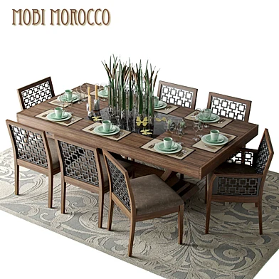 Стол со стульями Mobi Dining rooms Morokko