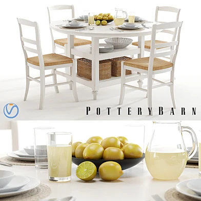 Pottery Barn Shayne and Isabella white