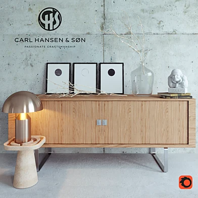 Carl Hansen Credenza decor set