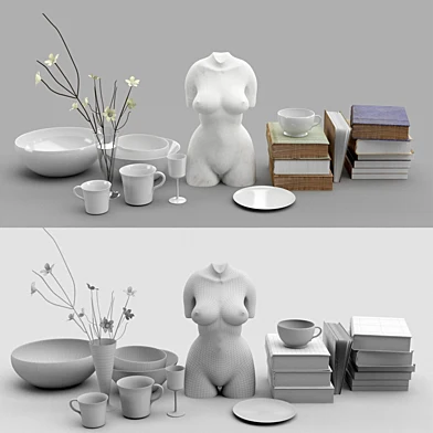 Decoration sculpture set