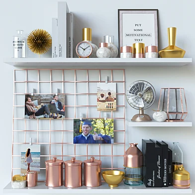Rose Gold Decoration Set