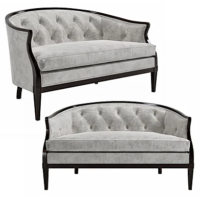 Regency Style Tufted Back Sofa