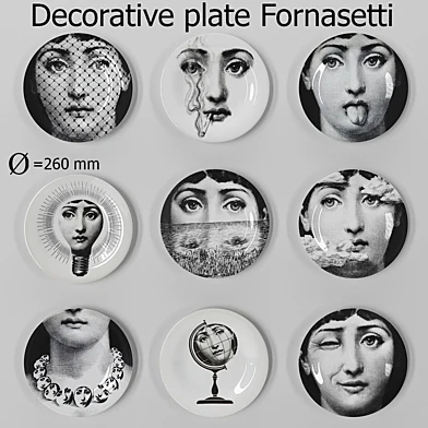 Decorative plate Fornasetti