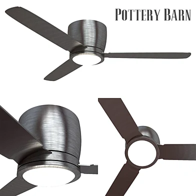 Pottery barn Embrace Ceiling Fan Brushed Nickel