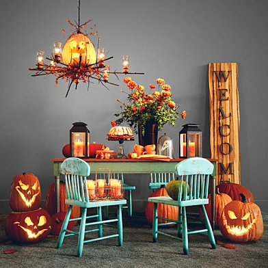 HALLOWEEN DECORATIVE SET