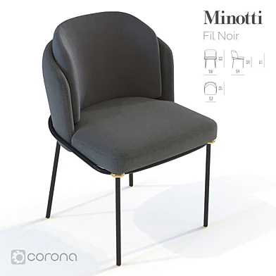 Minotti Fil Noir Dinner