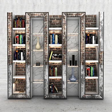 Brick Bookshelf