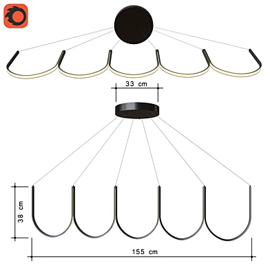люстра подвесная ARPEL Lighting U5