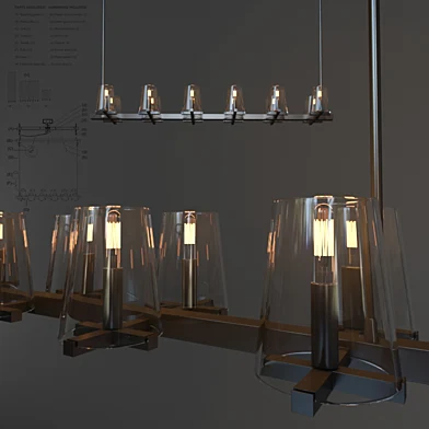 PAUILLAC LINEAR CHANDELIER 60"