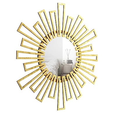 Hassett Geometric Sunburst Accent Mirror