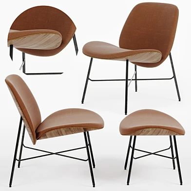Pode Nihan Armchair and Pode Nihan Pouf