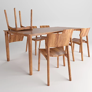 Fin Table and Chair by Artisan